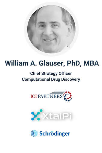 william glauser PHD MBA chief strategic officer computational drug discovery at IBIS therapeutics 101 partners xtalpi schrodinger
